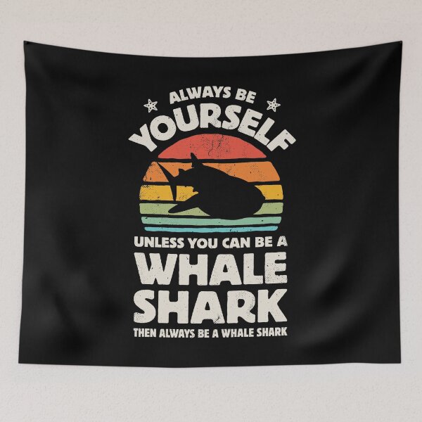 Item preview, Always Be Yourself Whale Shark Sunset Retro Shirt for Men Women Boys Girls Kids Animal Lover Gifts designed and sold by LiqueGifts.
