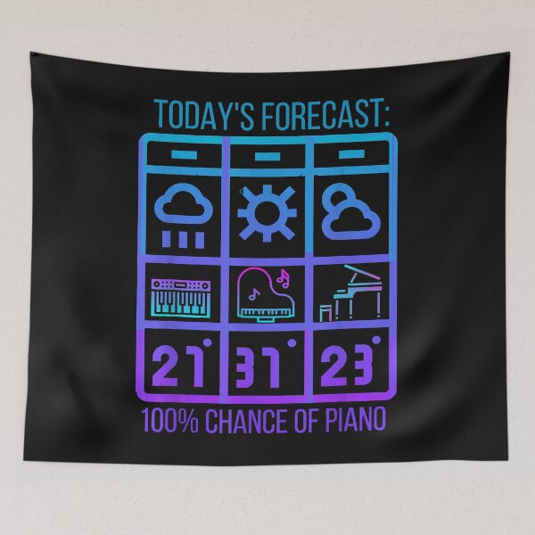 Item preview, Piano Forecast Design Piano Gift T-Shirt designed and sold by Lukifo-Driven.