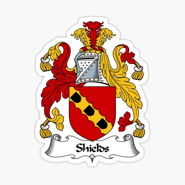 shields-coat-of-arms-shields-family-crest-sticker-for-sale-by