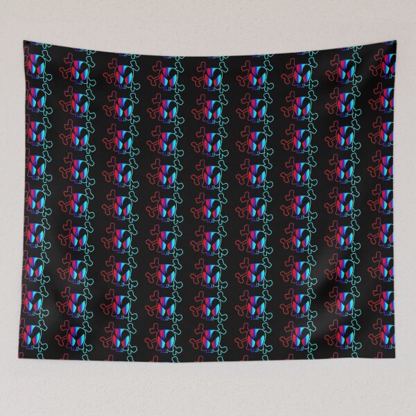 Item preview, BLUE AND RED DRAWING SKULL 172 designed and sold by diego75bcn.