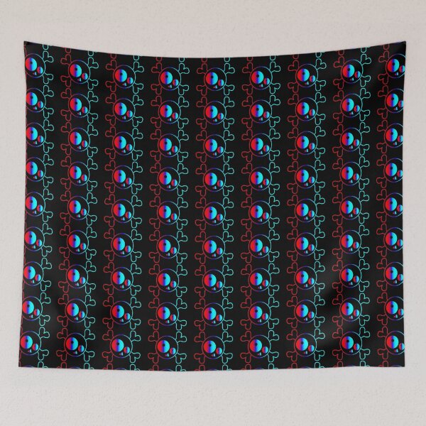Item preview, BLUE AND RED DRAWING SKULL 174 designed and sold by diego75bcn.