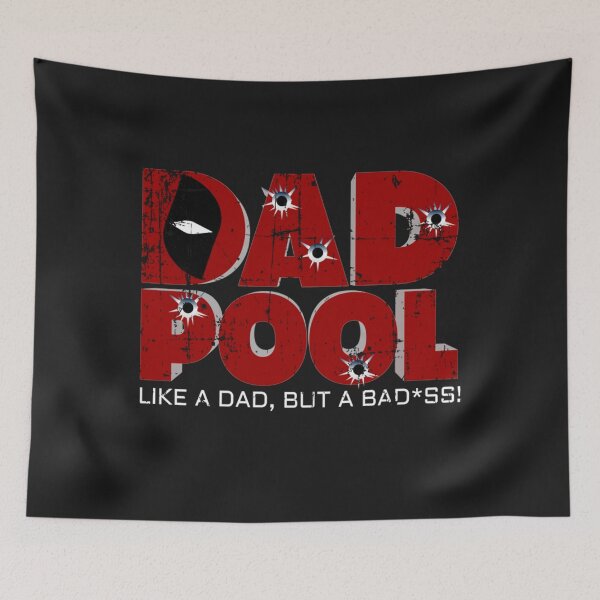 Item preview, Distressed Dad Superhero Pool Parody Dad Birthday designed and sold by wriunimso.