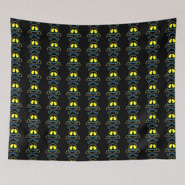 Item preview, BLUE AND YELLOW DRAWING SKULL 182 designed and sold by diego75bcn.