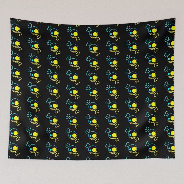 Item preview, BLUE AND YELLOW DRAWING SKULL 183 designed and sold by diego75bcn.