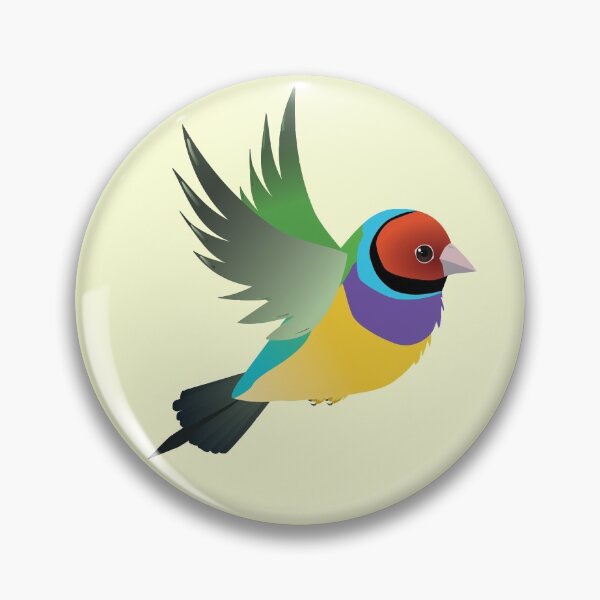 Item preview,  Flying gouldian finch designed and sold by Bwiselizzy.