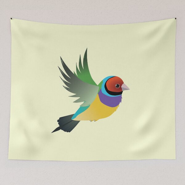 Item preview,  Flying gouldian finch designed and sold by Bwiselizzy.
