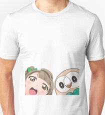 Kotori and Rowlet cornerface Unisex T-Shirt