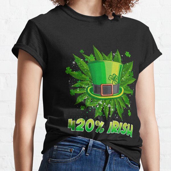 Saint Patrick's Day 420 percent Highrish marijuana cannabis weed stoner gift Unisex Sweatshirt