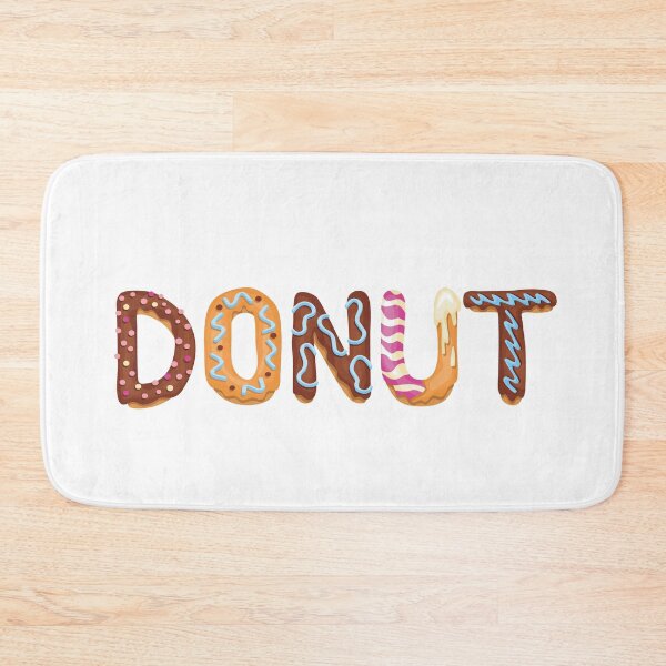 Item preview, i love donuts delicious donut typography designed and sold by Queengood.