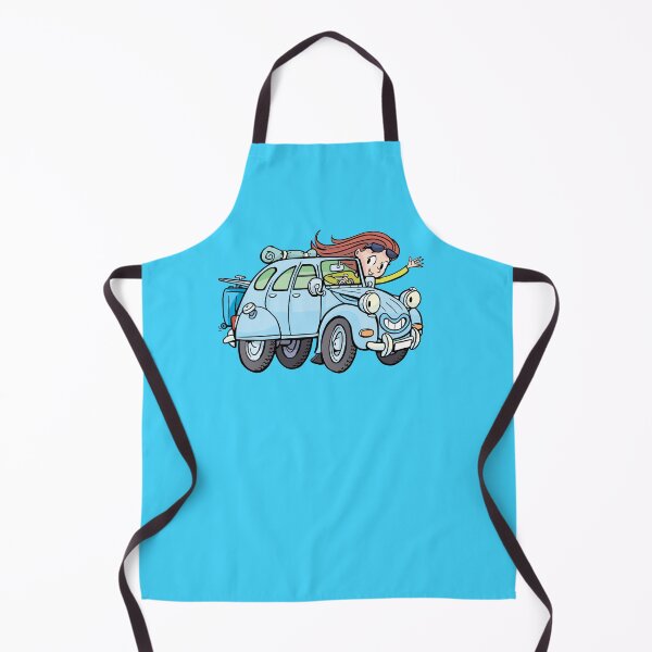 Item preview, girl goes on vacation with citroen 2cv designed and sold by duxpavlic.