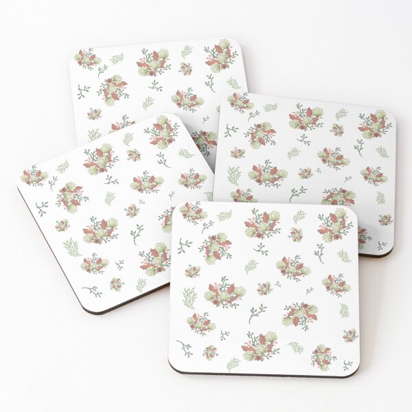 Item preview, Handmade Painted Seamless Pastel Yellow, Green Colors Flowers Pattern designed and sold by digoarpi.