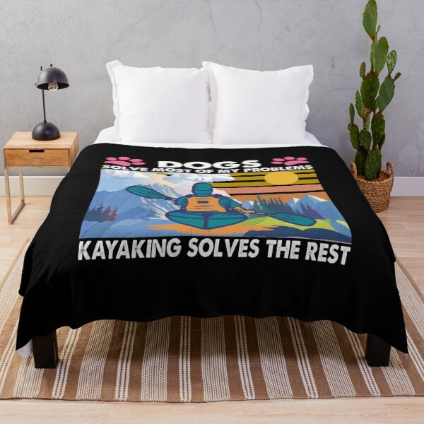 Item preview, Dogs Solve Most Of My Problems Kayaking Solves The Rest vintage designed and sold by TiffannyUKZ.