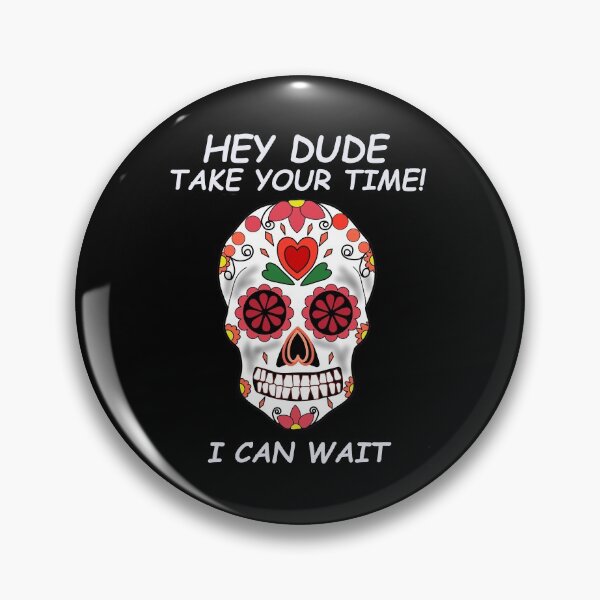 Item preview, Skull with writing. Skull, death can wait designed and sold by bernd49.