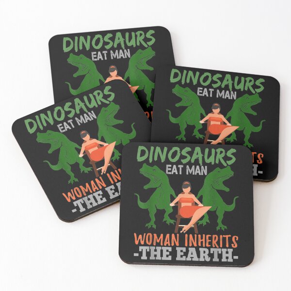 Item preview, Dinosaurs Eat Man Woman Inherits Earth Funny Earth designed and sold by ashtonsan.