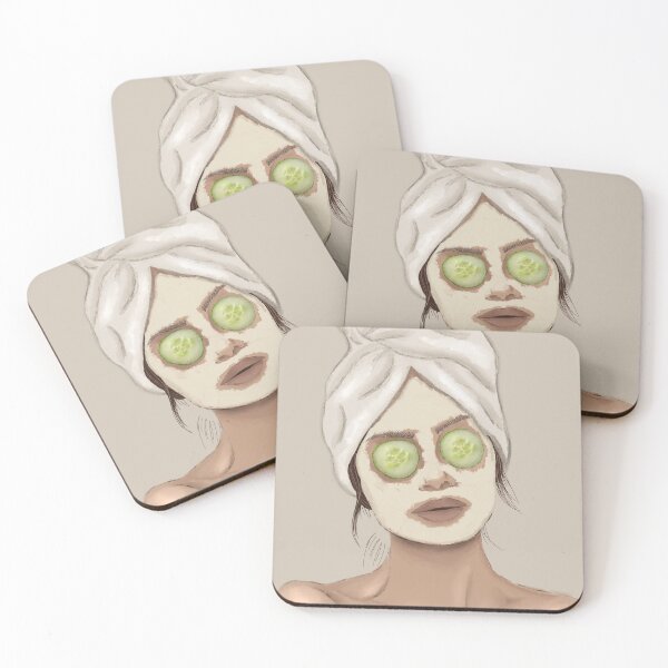 Item preview, Self care spa girl in beige  designed and sold by Sweetshop Sweden.
