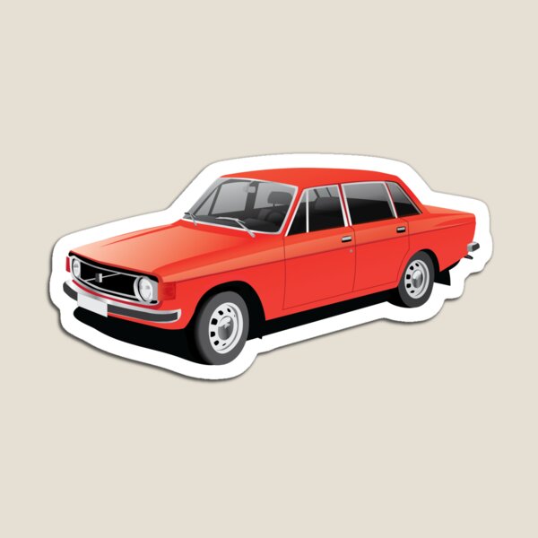 V 144 illustration - red car Magnet