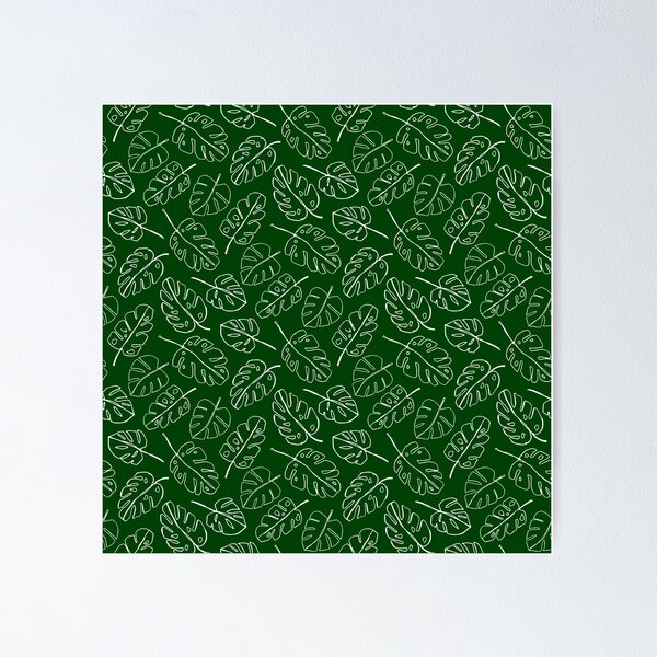 Item preview, White Line Leaves Flowers Pattern designed and sold by ArtStore20.