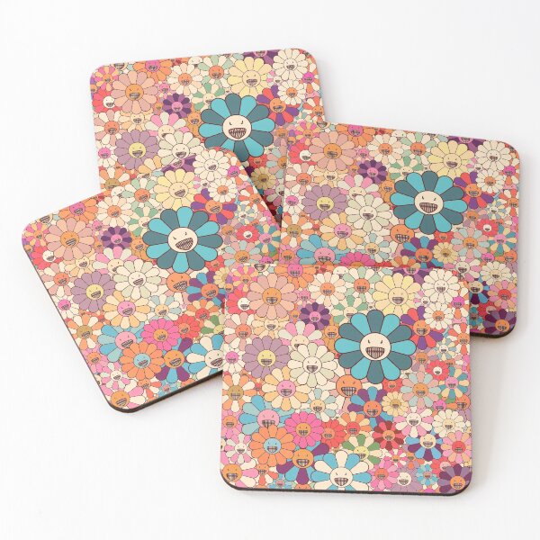 Item preview, SAY IT WITH FLOWERS - seventies tapestry style (light yellow version) designed and sold by THELEMA.