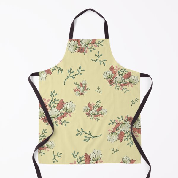 Item preview, Handmade Painted Seamless Pastel Yellow, Green Colors Flowers Pattern designed and sold by digoarpi.