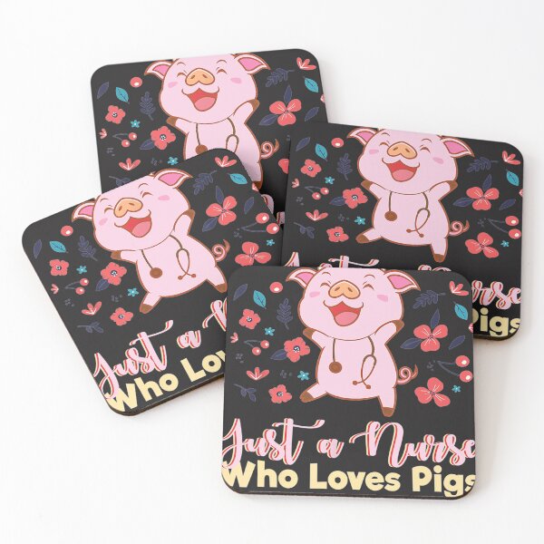 Item preview, Funny Just A Nurse Who Loves Pigs designed and sold by wriunimso.