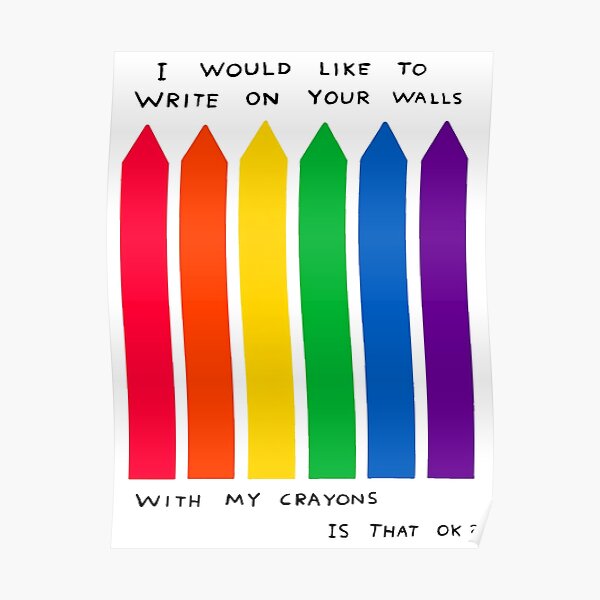 I Would Like To Write With My Walls Poster