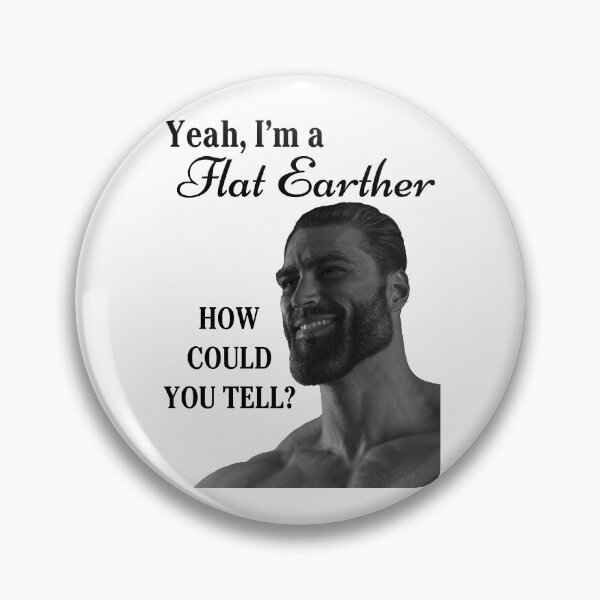 Artikelvorschau, Chad Flat Earther; Weiß entworfen und verkauft von Trytar.