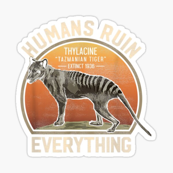 Item preview, Tasmanian Tiger Thylacine Australian Extinct designed and sold by ashtonsan.