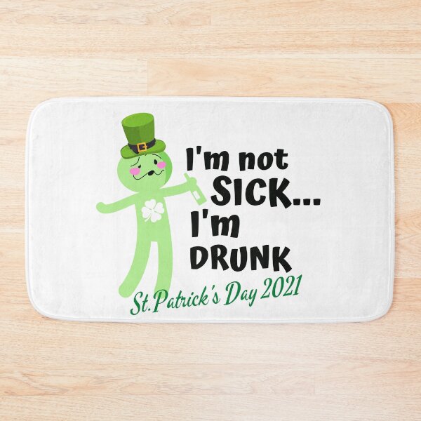 Item preview, Funny saying I'm Not Sick I'm Drunk Covid Irish - St Patricks Day 2021 designed and sold by Sujitra  Romyen.