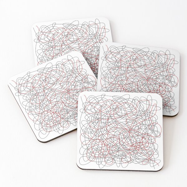 Item preview, Complicated Crux - Two Color Abstract Lines designed and sold by spidericks.