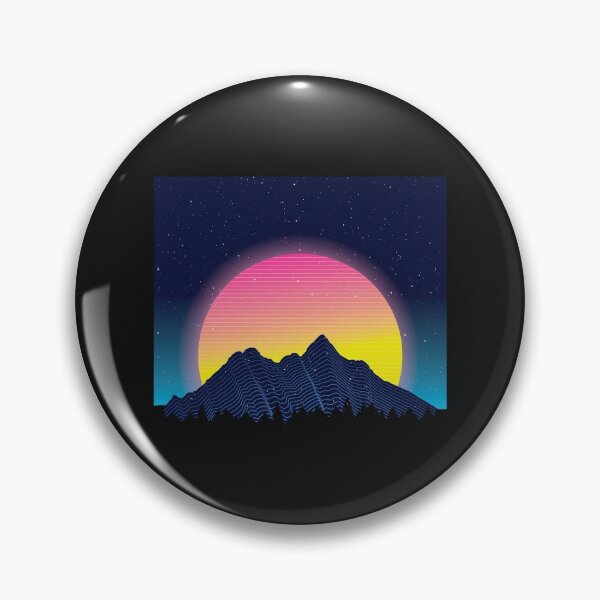 Item preview, Retro sunset mountains designed and sold by DerSenat.