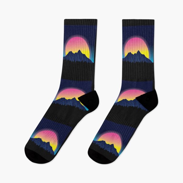 Item preview, Retro sunset mountains designed and sold by DerSenat.