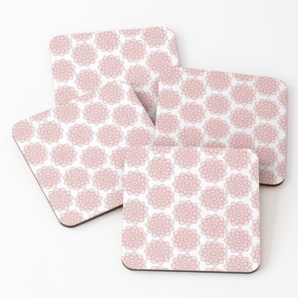 Item preview, Ornamental pattern in red- floral design designed and sold by NikitaAg.