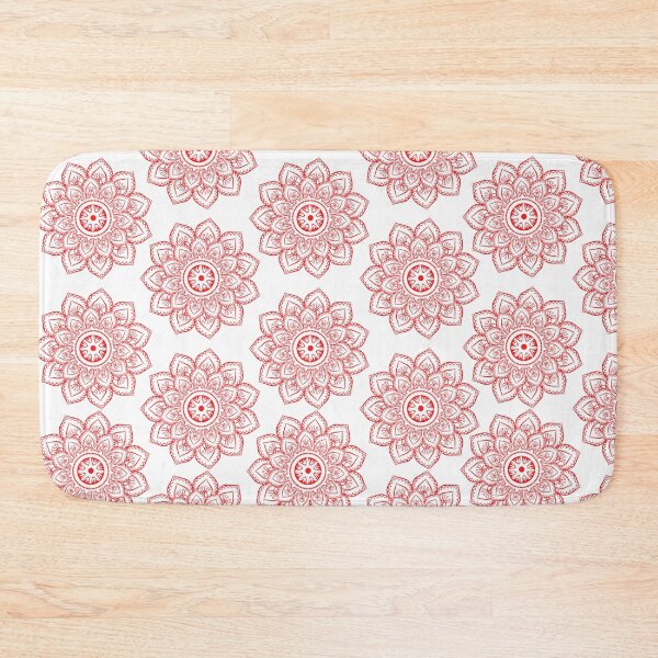 Item preview, Ornamental pattern in red- floral design designed and sold by NikitaAg.