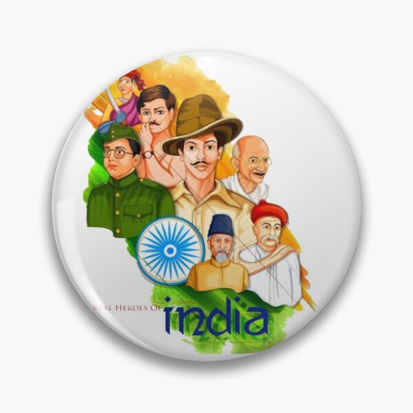 Item preview, India famous national heros designed and sold by Sovik Goswami.