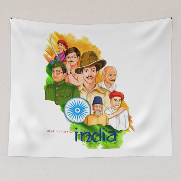 Item preview, India famous national heros designed and sold by Sovik Goswami.