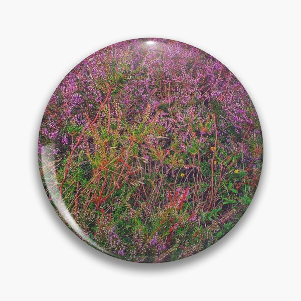 Item preview, field of pink heather designed and sold by Stephanie Akerman.
