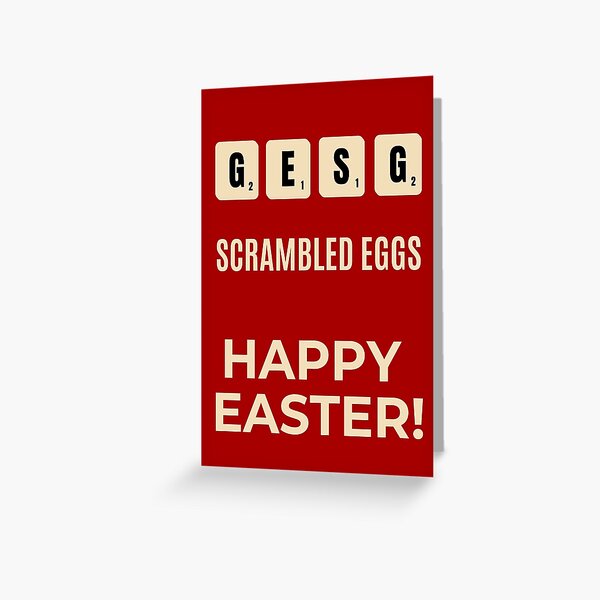 Vista previa del artículo con la obra «Huevos revueltos - juego de mesa Scrabble - Juego de palabras de Pascua - felices Pascuas - wordle», diseñado y vendido por Best-gifts-ever.
