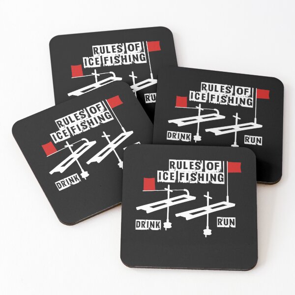 Item preview, Funny Rules of Ice Fishing Drinking designed and sold by Fumisa.