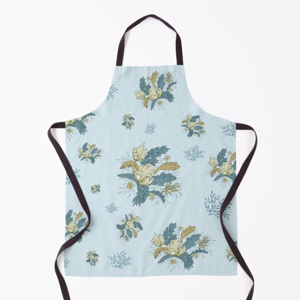 Item preview, Handmade Painted Seamless Pastel Yellow, Green Colors Flowers Pattern designed and sold by digoarpi.