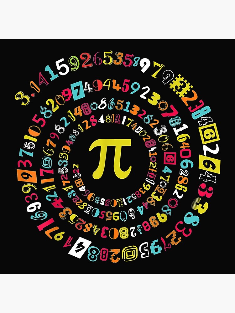 Pi Day Spiral 3,14 Pi Number Symbol Math Teacher Gifts Student Geek Gifts:  Best Gift