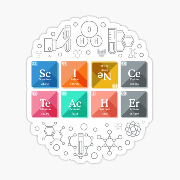 Item preview, Periodic table science teacher design  designed and sold by PrintPress.