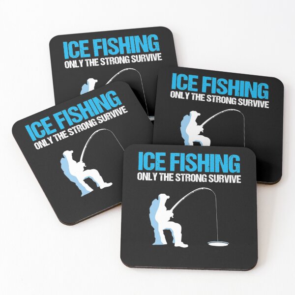 Item preview, Ice Fishing Only Strong Survive Winter Fishing Gift designed and sold by Fumisa.