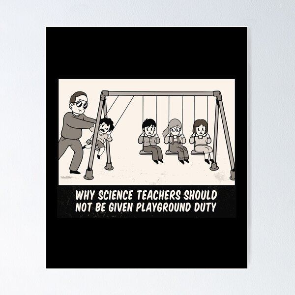 Item preview,  Funny Newton's cradle science teacher design designed and sold by PrintPress.