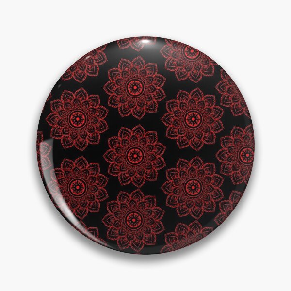 Item preview, Ornamental pattern in red- floral design designed and sold by NikitaAg.