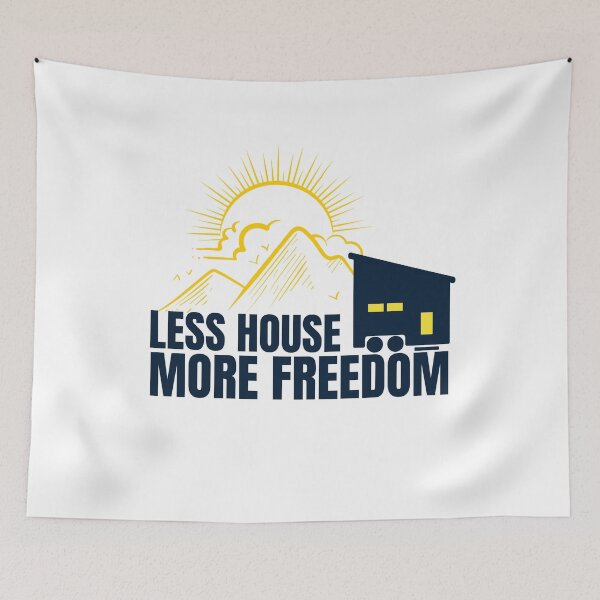 Item preview, Tiny house design, less house more freedom (on a mountain backdrop). designed and sold by NobelFashion.