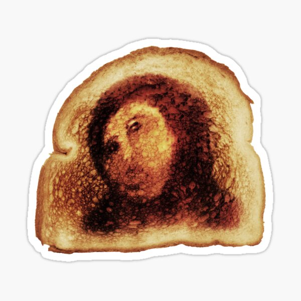 Jesus Restoration Botch Miracle Toast -blanche Sticker
