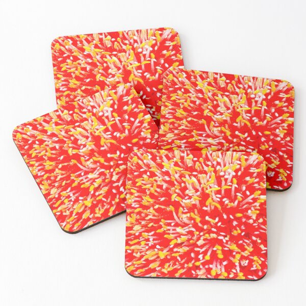 Item preview, Melbourne Art Work Flower Pollen Pattern Red Yellow designed and sold by MelbourneGarden.