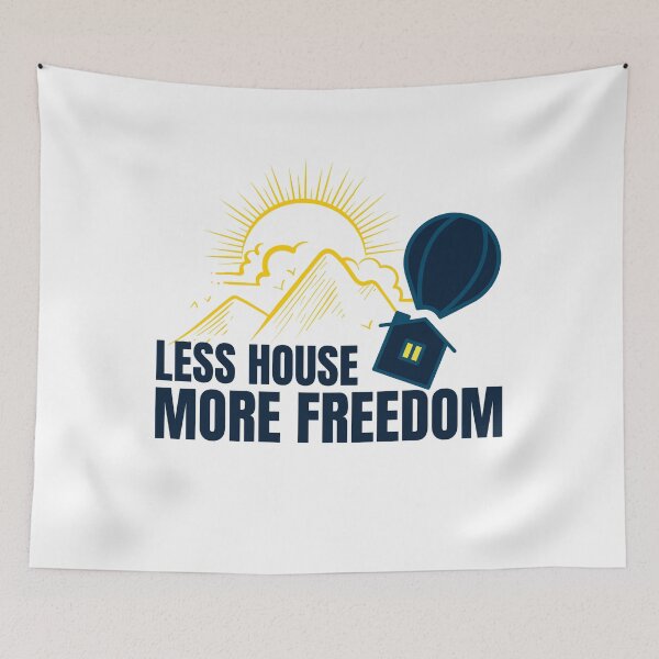 Item preview, Tiny house design, less house more freedom (on a mountain backdrop). designed and sold by NobelFashion.