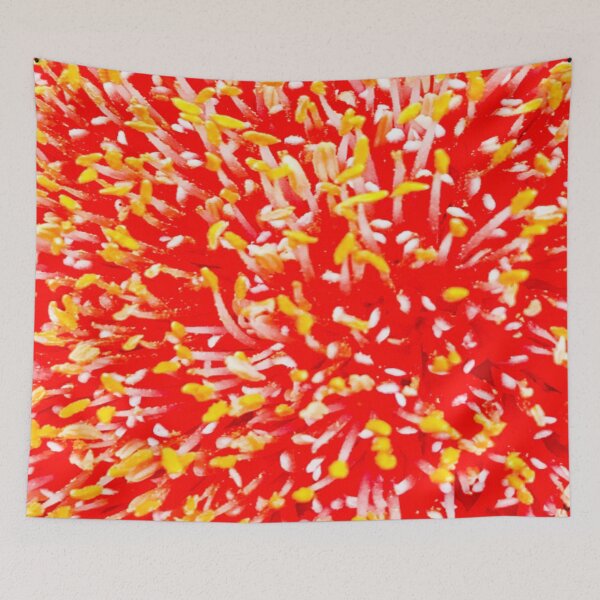 Item preview, Melbourne Art Work Flower Pollen Pattern Red Yellow designed and sold by MelbourneGarden.