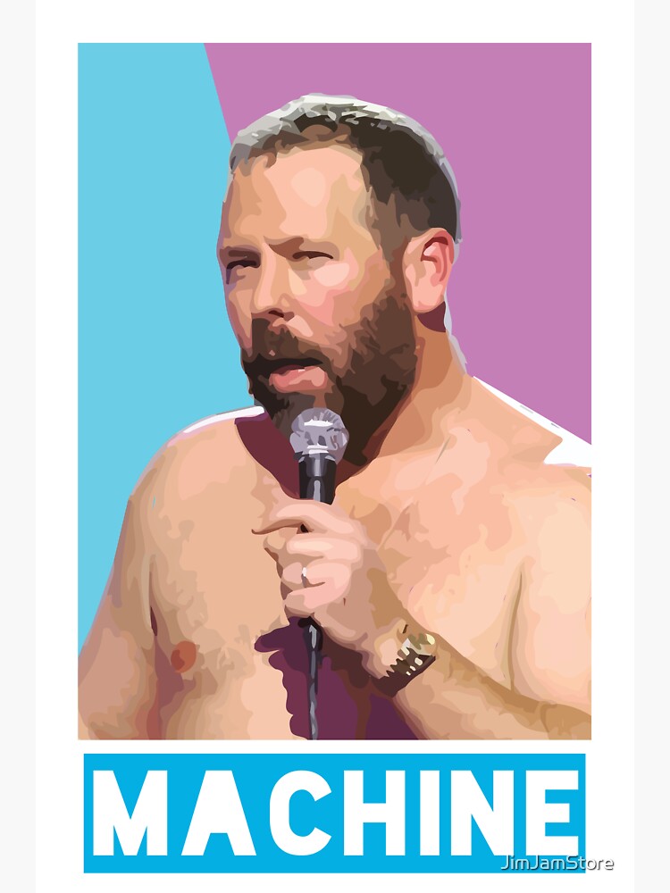 "Bert Kreischer- The Machine stickers+" Sticker for Sale by JimJamStore